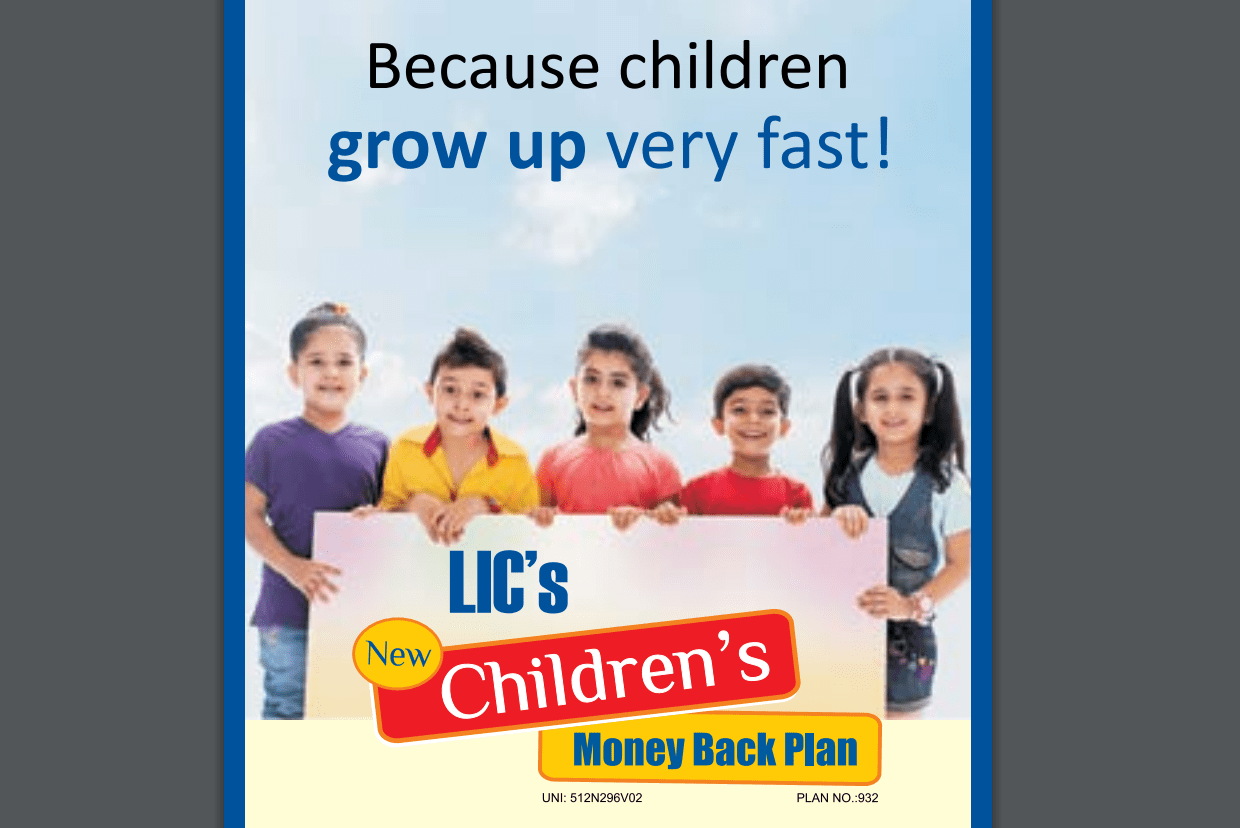 LIC's New Children's Money Back Plan